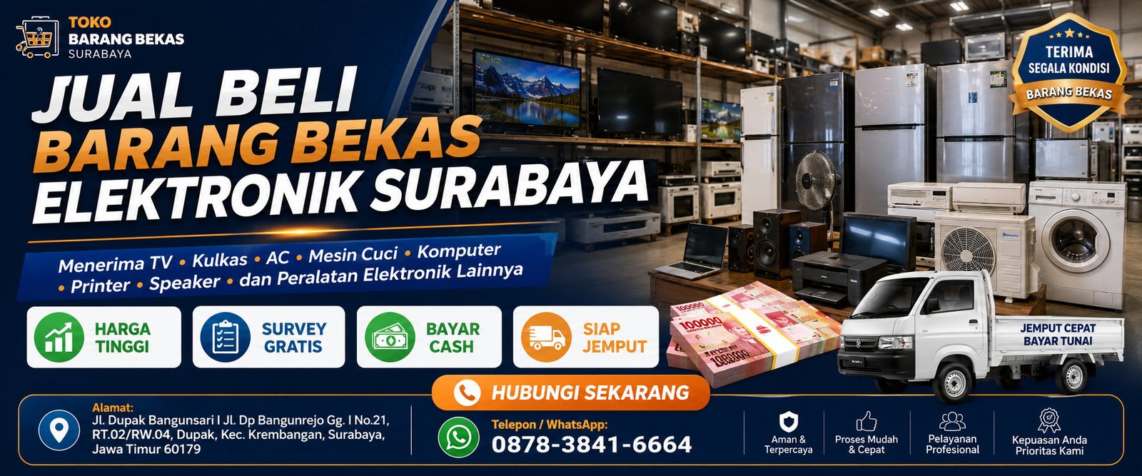 Jual beli barang bekas elektronik Surabaya - CV. Vina Jaya